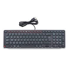 Contour Balance Keyboard Wired | Clavier Filaire | Mise en Page française | Super Mince | Pavé numérique + Touches multimédias |