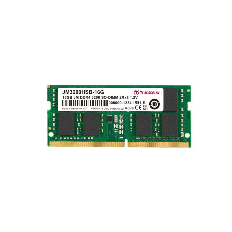 Transcend JM3200HSB-16G JetRAM Module mémoire pour PC Portable DDR4 16 GB 1 x 16 GB 3200 MHz So-DIMM 260 Broches CL22 Transcend JM3200HSB-16G JetRAM Module mémoire pour PC Portable DDR4 16 GB 1 x 16 GB 3200 MHz So-DIMM 260 Broches CL22
