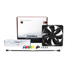 Noctua NF-A14 PWM chromax.black.swap, Ventilateur Silencieux Haut de Gamme, 4 Broches (140 mm, Noir)