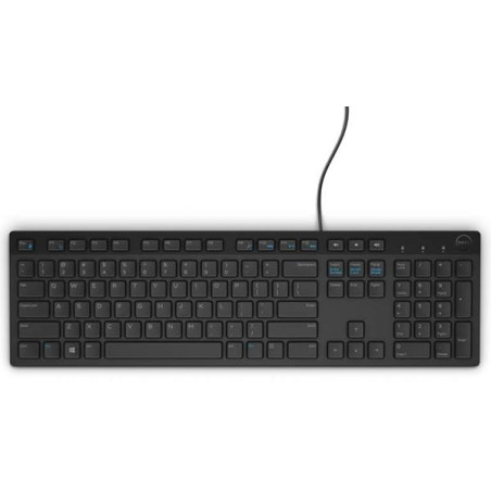 DELL KB216 clavier USB AZERTY Belge Noir - Claviers (Standard, Avec fil, USB, Clavier à membrane, AZERTY, Noir)