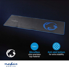 NEDIS Tapis de Souris de Gaming avec Base antidérapante et imperméable XXL 920 x 294 mm