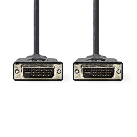 Nedis Câble DVI DVI-I mâle 24 + 5 Broches - DVI-I mâle de