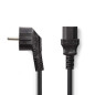 Valueline CABLE-703W-10 Câble d'alimentation Schuko coudé IEC320 C13 10 m Blanc Valueline CABLE-703W-10 Câble d'alimentation Schuko coudé IEC320 C13 10 m Blanc
