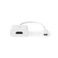 Adaptateur USB - USB 3.2 Gen 1 - Connecteur USB-CT - Sortie HDMI - 0,20 m - Rond - Nickelé - PVC - Blanc - Boîte Adaptateur USB - USB 3.2 Gen 1 - Connecteur USB-CT - Sortie HDMI - 0,20 m - Rond - Nickelé - PVC - Blanc - Boîte