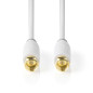 Nedis Câble satellite et antenne, contacts plaqués or, blindé, 1 m, blanc, câble coaxial pour connecter une antenne parabolique Nedis Câble satellite et antenne, contacts plaqués or, blindé, 1 m, blanc, câble coaxial pour connecter une antenne parabolique