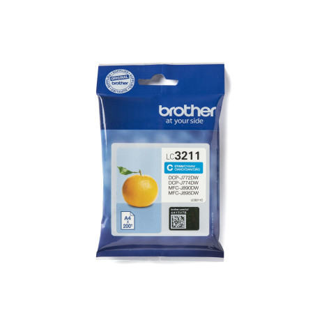 Brother LC-3211C 200pages Cyan cartouche d'encre - Cartouches d'encre (Brother, LC-3211, Cyan, DCP-J772DW DCP-J774DW MFC-J890DW