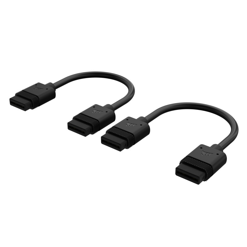 Corsair iCUE LINK Câbles - 100mm Droit - Noir Corsair iCUE LINK Câbles - 100mm Droit - Noir