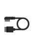 Corsair iCUE LINK Mince Câbles - 200mm Droit/Mince 90° - Noir Corsair iCUE LINK Mince Câbles - 200mm Droit/Mince 90° - Noir