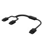 Corsair iCUE Link Câble en Y - 600mm Droit - Noir Corsair iCUE Link Câble en Y - 600mm Droit - Noir