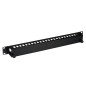 EFB Panneau de gestion de câbles 1U 19" avec couvercle, RAL9005 EFB Panneau de gestion de câbles 1U 19" avec couvercle, RAL9005