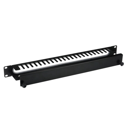 EFB Panneau de gestion de câbles 1U 19" avec couvercle, RAL9005