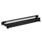 EFB Panneau de gestion de câbles 1U 19" avec couvercle, RAL9005 EFB Panneau de gestion de câbles 1U 19" avec couvercle, RAL9005