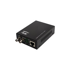 LevelOne GVT-2003 Convertisseur multim?dia Gigabit Ethernet RJ45 vers ST Fibre monomode 1310 nm 20 km