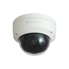 LevelOne Gemini Caméra IP dôme Fixe 2 mégapixels H.265 Anti-vandalisme 802.3af PoE Intérieur/Extérieur