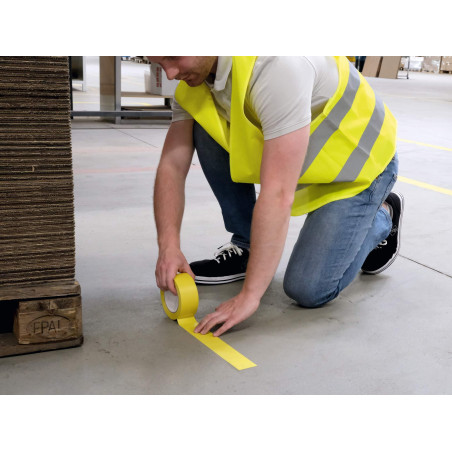 Durable Duraline Basic 50/016 Ruban de marquage pour objets et surfaces Jaune 50 mm x 33 m