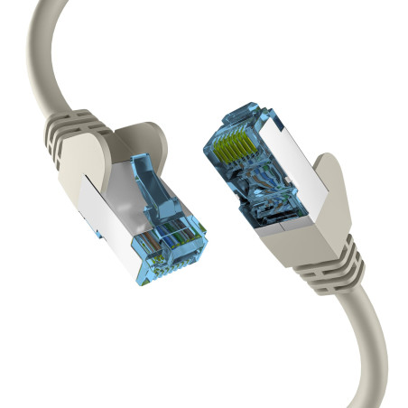 EFB-Elektronik - Câble réseau CAT. 7 jusqu'à 10 Gbit – Câble LAN 15 m Câble Ethernet avec protection jack/anti-torsion – Connect