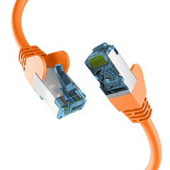 EFB-Elektronik Câble patch RJ45 avec câble CAT7 Orange 30 m