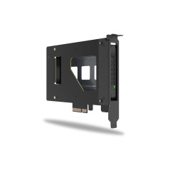 ICY DOCK Carte Adaptateur PCIe, Adaptateur SSD U.2/U.3 NVMe avec Rack Mobile, pour SSD NVMe U.2/U.3 PCIe 4.0 dans Un Emplacement