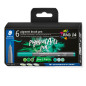 STAEDTLER - Pigment Art - Pigment brush 371 - Etui carton 6 feutres pointe pinceau verts & turquoises assortis - 371 C6-3 STAEDTLER - Pigment Art - Pigment brush 371 - Etui carton 6 feutres pointe pinceau verts & turquoises assortis - 371 C6-3