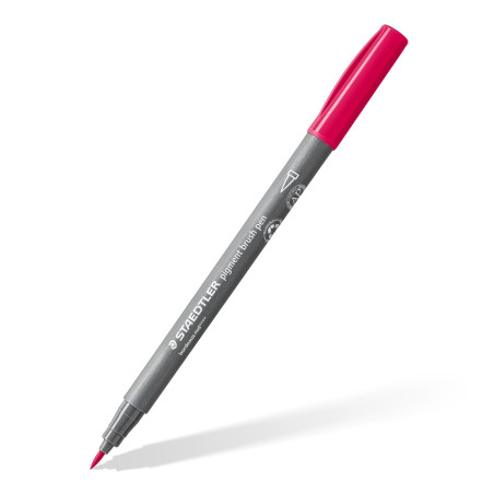 STAEDTLER - Pigment Art - Pigment brush 371 - Etui carton 6 feutres pointe pinceau verts & turquoises assortis - 371 C6-3