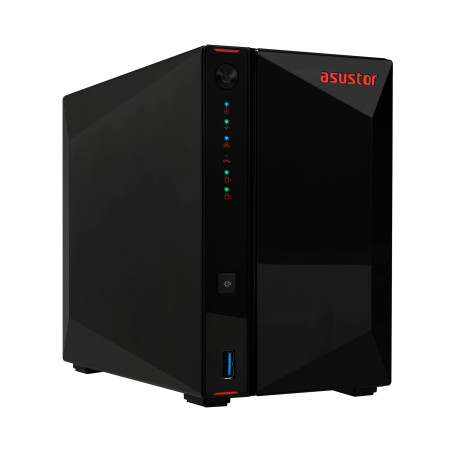 Asustor AS5402T Nimbustor 2 Gen2 - Serveur NAS 2 Baies, Quad-Core 2.0GHz CPU, 4 emplacements M.2 NVMe SSD, Deux Ports 2.5GbE, 4G