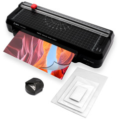 Olympia A 245 Combo Plastifieuse 4 en 1 | Plastifieuse à chaud et à froid | Kit de plastification pour A4 | Règle de coupe intég