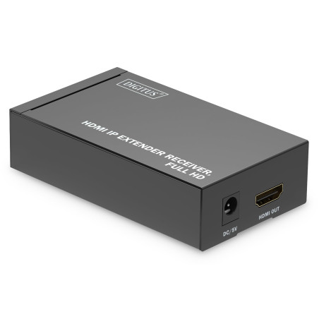DIGITUS DS-55518 Extender HDMI/HDMI Splitter - Full HD 1080p 60 Hz - 120 m via câble LAN/Illimité via Ethernet (compatible IP) -