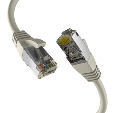 EFB-Elektronik - Câble réseau CAT. 8 jusqu'à 40 Go - Câble LAN de 7,5 m - Câble Ethernet avec protection anti-torsion - Transmis