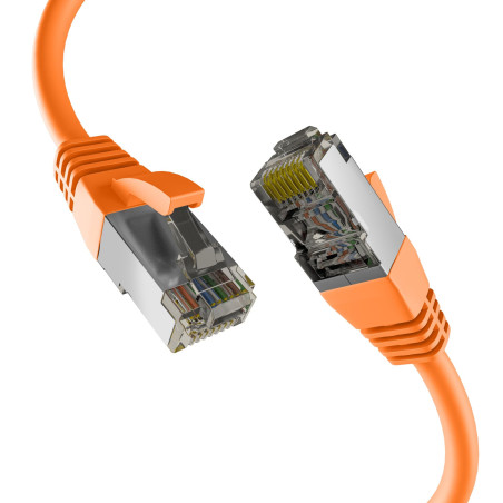 EFB-Elektronik - Câble réseau CAT. 8 jusqu'à 40 Gbit - Câble LAN de 7,5 m - Câble Ethernet avec protection anti-torsion - Transm