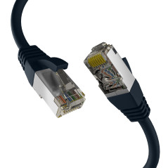 EFB-Elektronik - Câble réseau CAT. 8 jusqu'à 40 Gbit - Câble LAN de 7,5 m - Câble Ethernet avec protection anti-torsion - Transm