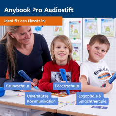 Anybook Pro M701 Stylo Audio et Stylo de Lecture avec Fonction d'enregistrement et de Lecture, Flexible pour la de la Voix et de