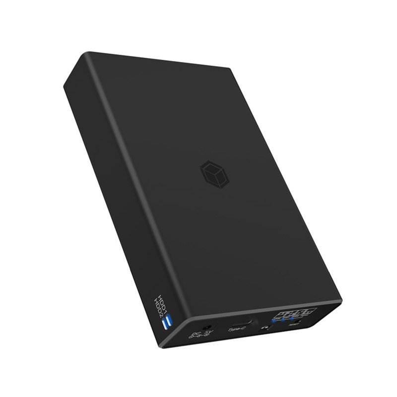 ICY Box Raid IB-RD2253-C31 Boîtier pour 2 disques SSD et HDD de 2,5", câble USB-C et USB-A, USB 3.1 Gen2 (10 GB/s), Aluminium, N ICY Box Raid IB-RD2253-C31 Boîtier pour 2 disques SSD et HDD de 2,5", câble USB-C et USB-A, USB 3.1 Gen2 (10 GB/s), Aluminium, N