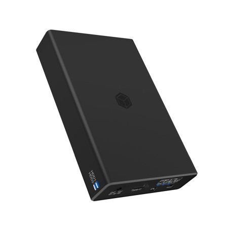 ICY Box Raid IB-RD2253-C31 Boîtier pour 2 disques SSD et HDD de 2,5", câble USB-C et USB-A, USB 3.1 Gen2 (10 GB/s), Aluminium, N