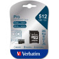 Verbatim Pro U3 Carte mémoire microSDXC 512 Go Classe 10 UHS-I (U3) Noir