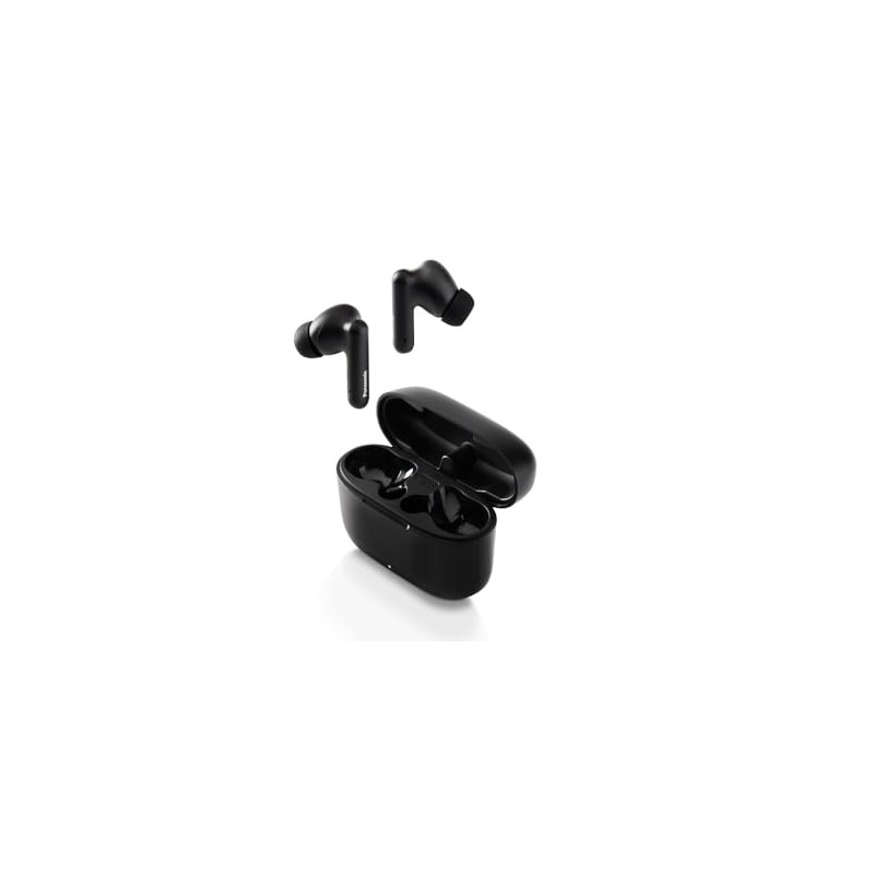 Panasonic RZ-B110WDE-K Écouteurs sans Fil, Bluetooth 5.3, Intra-Auriculaires Confortables, Micro Intégré, XBS, Jusqu'à 26 Heures