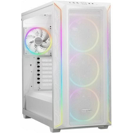 be quiet! Shadow Base 800 FX White boîtier PC, éclairage avec contrôleur RGB Inclus, Multiples Modes et Couleurs, 4 Ventilateurs