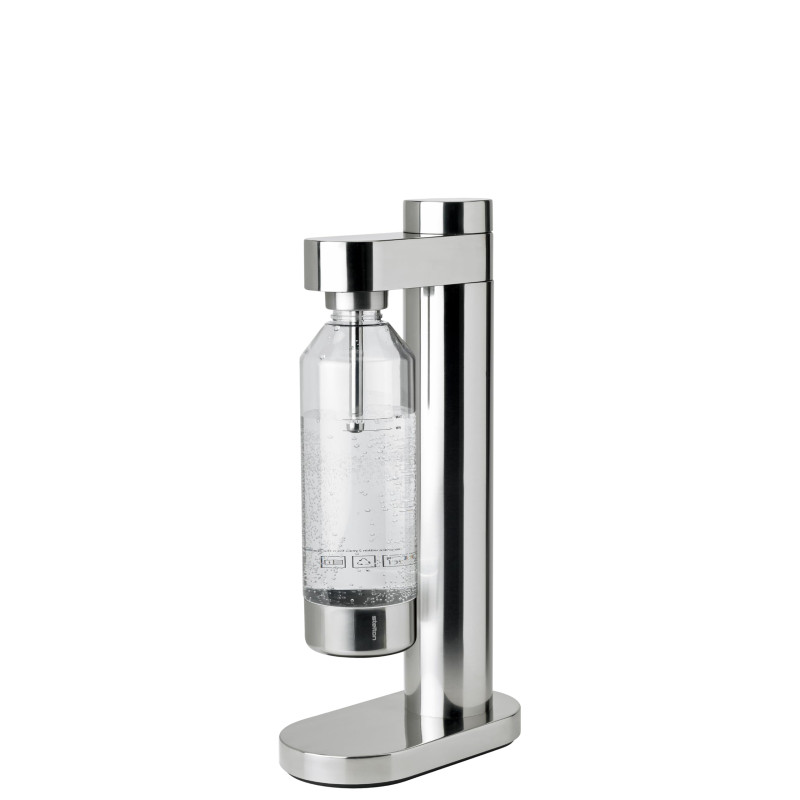 Stelton Brus, gazéificateur d'eau avec bouteille, gazéificateur premium pour eau avec CO2 - force de pétillance réglable - desig Stelton Brus, gazéificateur d'eau avec bouteille, gazéificateur premium pour eau avec CO2 - force de pétillance réglable - desig