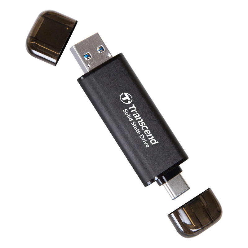 Transcend ESD310C SSD Portable 2To Type-A/Type-C Compatible PS4/PS5 Noir- TS2TESD310C, Noir Transcend ESD310C SSD Portable 2To Type-A/Type-C Compatible PS4/PS5 Noir- TS2TESD310C, Noir