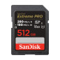 SanDisk Extreme PRO Carte SDXC 512 Go (Carte SD V60, Vitesse de Lecture jusqu'à 280 Mo/s, UHS-II, 6K, 4K UHD, logiciel de récupé SanDisk Extreme PRO Carte SDXC 512 Go (Carte SD V60, Vitesse de Lecture jusqu'à 280 Mo/s, UHS-II, 6K, 4K UHD, logiciel de récupé
