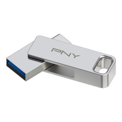 PNY 256GB Duo Link USB 3.2 Type-C Dual Flash Drive pour Les appareils Android et Les Ordinateurs - Stockage Mobile Externe pour 