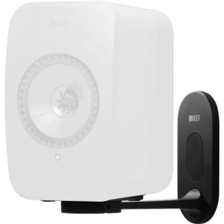 KEF Support Mural B1 - Paire - Noir - pour LSX | Aluminium | pivotant | | Gestion des câbles cachés