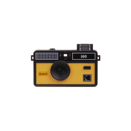 Kodak i60 Appareil Photo réutilisable 35 mm – Style rétro, sans Mise au Point, Flash intégré, Appuyez et Flash Pop-up (Jaune)