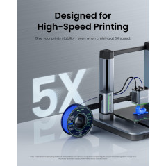 Filament d’impression 3D AnkerMake PLA+, Filament AnkerMake officiel, Pack de 2, 2 kg, durable et résistant, lisse, taux d’adhés