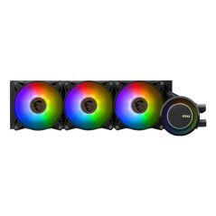 MSI MAG CORELIQUID E360 Kit Watercooling CPU, Plaque Froide en Cuivre Agrandie, Tête Waterblock ARGB & Ventilateurs FDB, Double