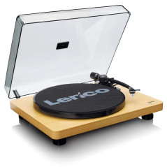 Lenco L-30 Wood Tourne-Disque entraîné par Courroie Platine - Platines (Tourne-Disque entraîné par Courroie, 33,45 TR/Min, 30 cm