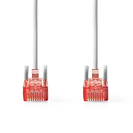 NEDIS Câble Cat 6 | Fiche RJ45 (8P8C) | Fiche RJ45 (8P8C) | UTP | 3.00 m | Rond | PVC | Gris | Sac en plastique