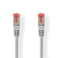 NEDIS Câble Cat 6 | Connecteur RJ45 (8P8C) | Fiche RJ45 (8P8C) | S/FTP | 5 m | Rond | PVC | Gris | Crochet de suspension NEDIS Câble Cat 6 | Connecteur RJ45 (8P8C) | Fiche RJ45 (8P8C) | S/FTP | 5 m | Rond | PVC | Gris | Crochet de suspension