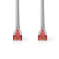 NEDIS Câble Cat 6 | Connecteur RJ45 (8P8C) | Fiche RJ45 (8P8C) | S/FTP | 5 m | Rond | PVC | Gris | Crochet de suspension NEDIS Câble Cat 6 | Connecteur RJ45 (8P8C) | Fiche RJ45 (8P8C) | S/FTP | 5 m | Rond | PVC | Gris | Crochet de suspension