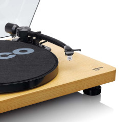 Lenco L-30 Wood Tourne-Disque entraîné par Courroie Platine - Platines (Tourne-Disque entraîné par Courroie, 33,45 TR/Min, 30 cm