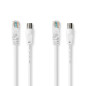 NEDIS Câble combiné coaxial/CAT6 | avec connecteurs | 1,5 m